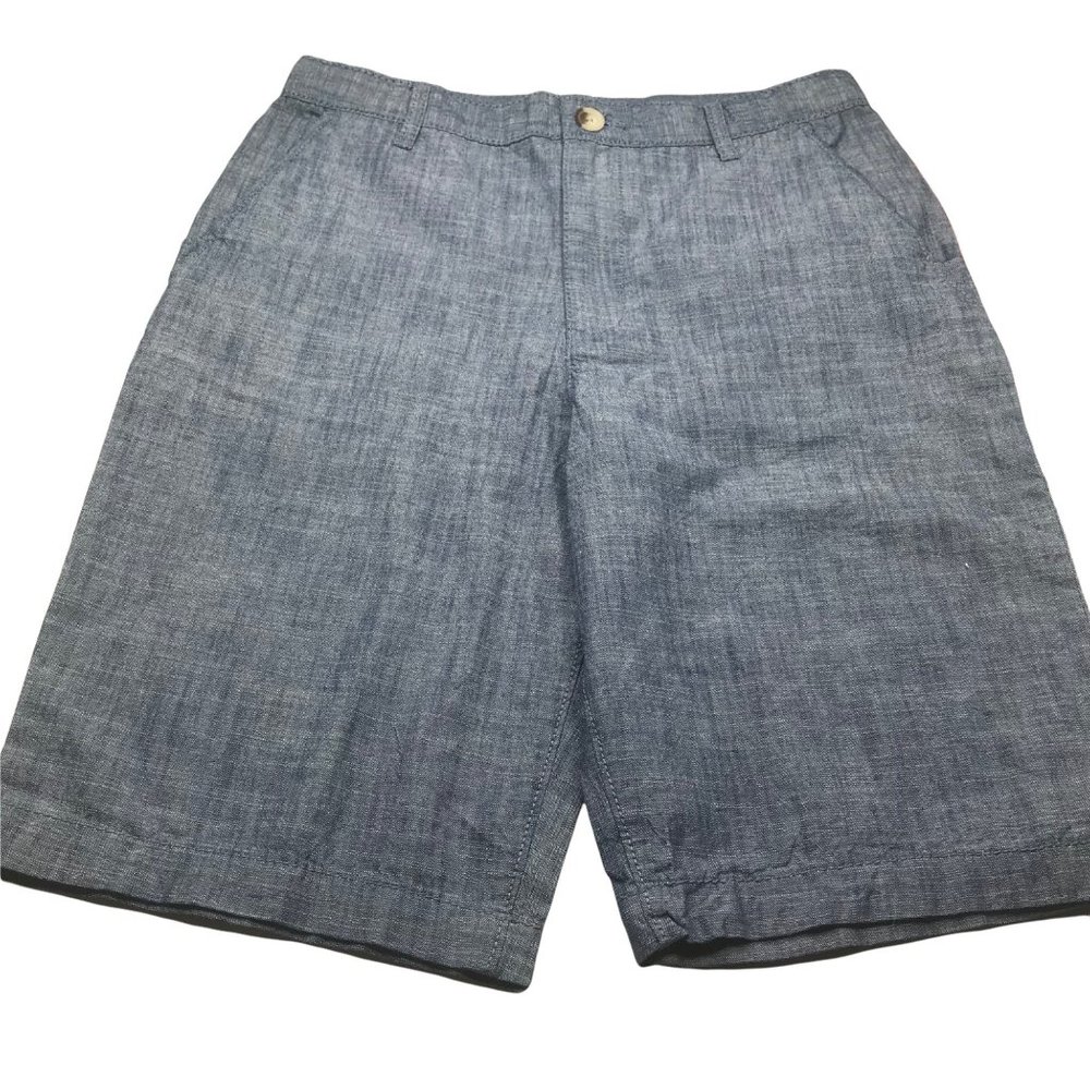 Wonder Nation Boy's Size 16 Adjustable Waist Flat Front Shorts Blue New